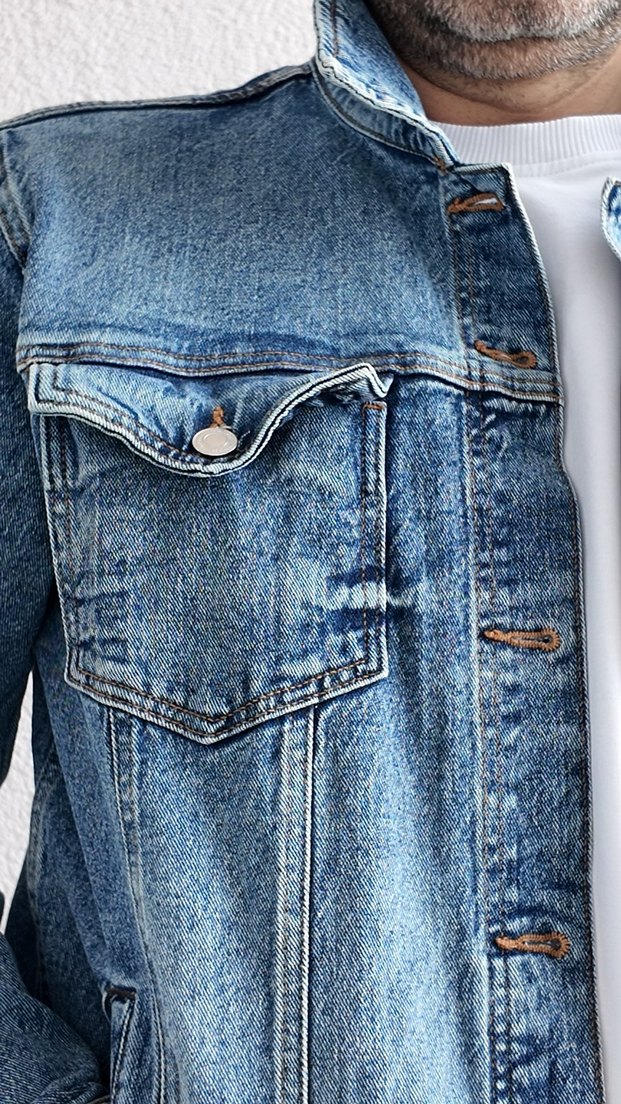 ZARA Erkek Kot Ceket - Görsel 3