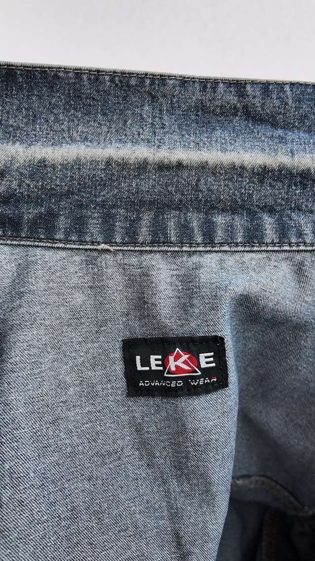 Leke Jeans Erkek Kot Ceket - Görsel 5
