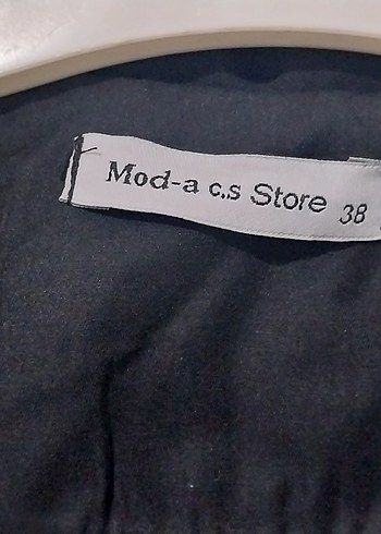 Kadın Siyah Keten Uzun Trençkot - Görsel 2