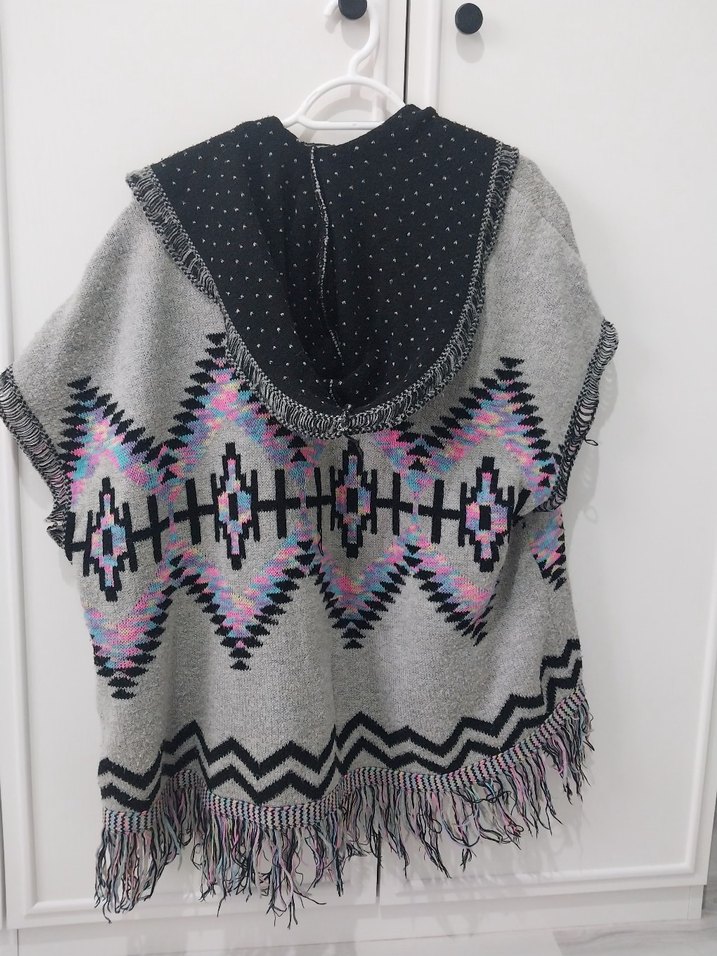 Bohem Gri Desenli  Panço - Görsel 2