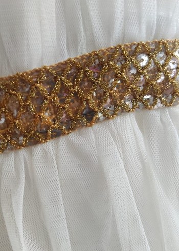 Kız Çocuk Beyaz Kat Kat Fırfırlı Elbise - Görsel 2