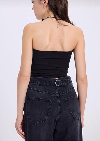 Siyah Straplez mini Büstiyer - Görsel 2