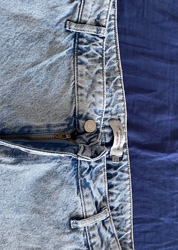 Açık Mavi Wide Leg Fit Kesim 34 Beden  Erkek Jean - Görsel 2