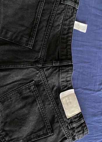 Siyah Erkek Bol Kesim 34 BedenKot Pantolon - Görsel 5