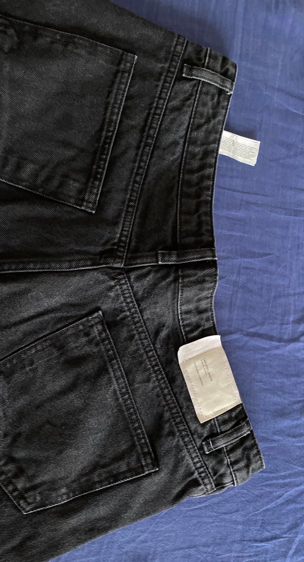 Siyah Erkek Bol Kesim 34 BedenKot Pantolon - Görsel 5