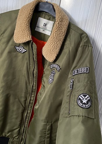 Yeşil Nakışlı Sıcak Erkek Ceket - Görsel 5