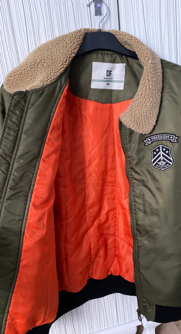 Yeşil Nakışlı Sıcak Erkek Ceket - Görsel 4