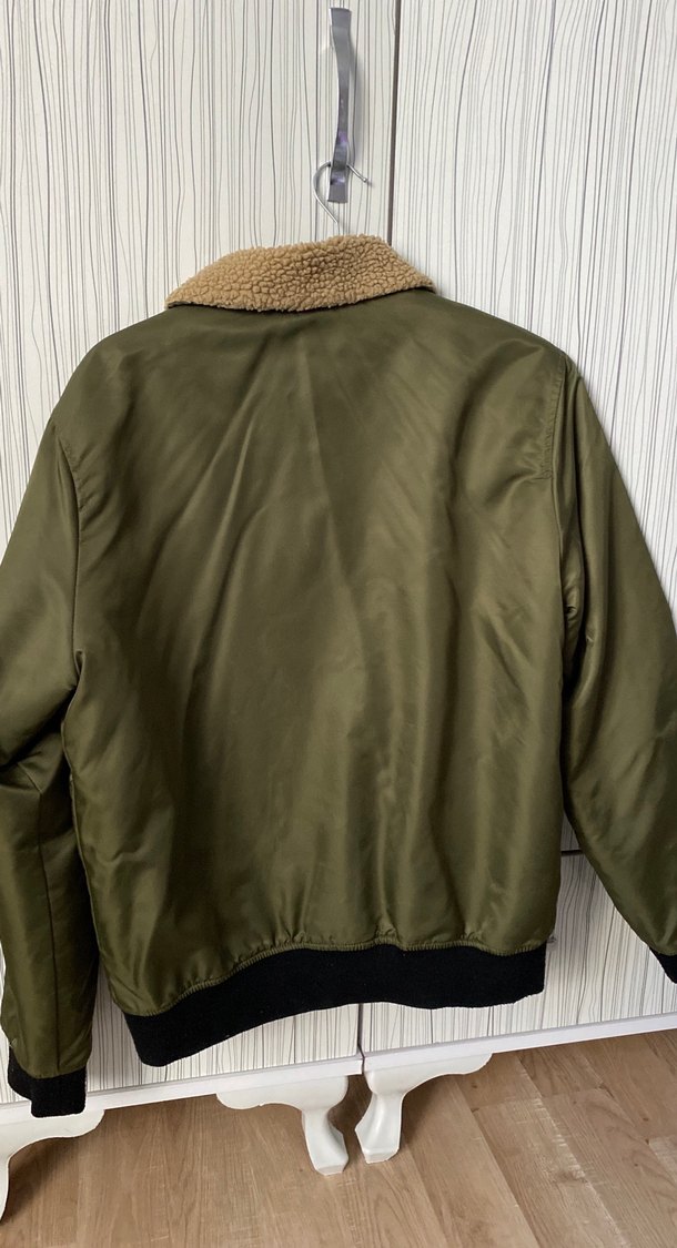 Yeşil Nakışlı Sıcak Erkek Ceket - Görsel 2