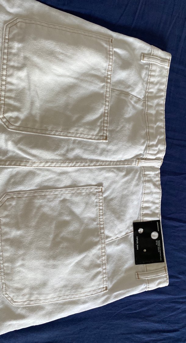 Beyaz Baggy Kesim Erkek Pantolon - Görsel 4