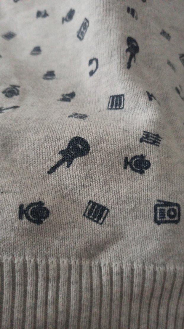 Gri Erkek Çocuk Baskılı Triko Sweatshirt - Görsel 4