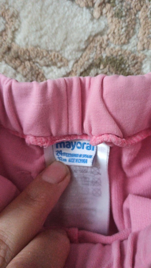 Kız Çocuk Pembe Düğmeli Rahat Eşofman - Görsel 2