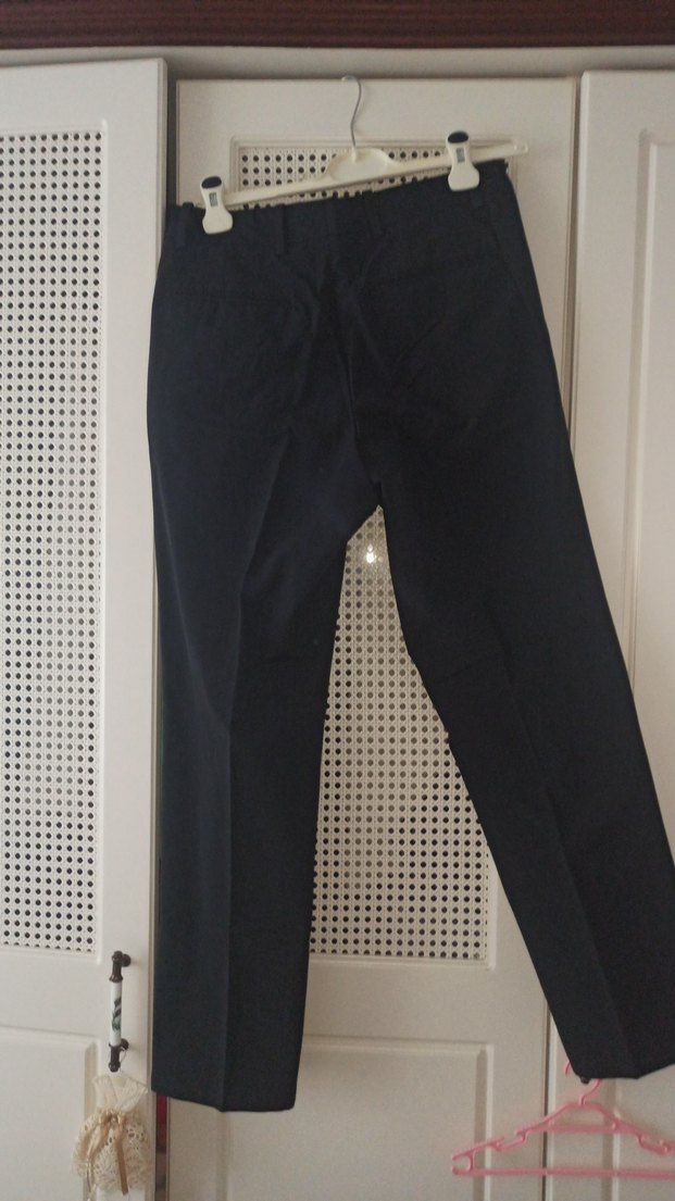 erkek Gri Kamuflaj Desenli Kumaş Pantolon - Görsel 4