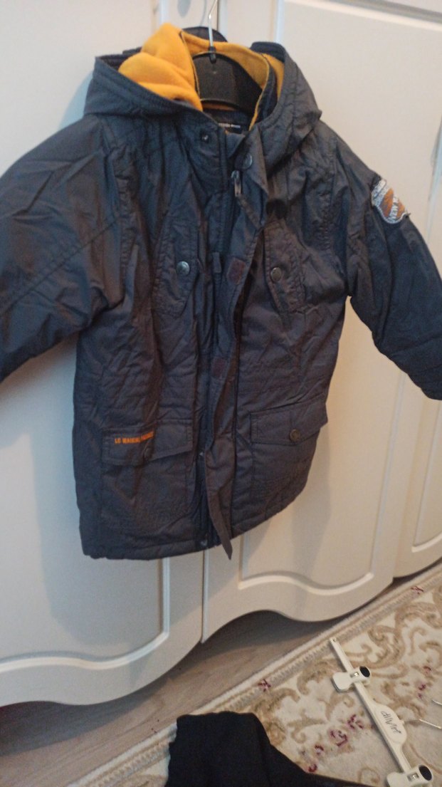 Erkek Çocuk Gri Fermuarlı Street Wear Mont - Görsel 3