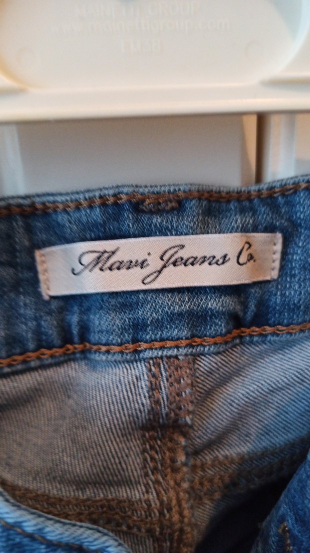 Kadın Mavi Bol Kesim Denim Mini Şort - Görsel 2