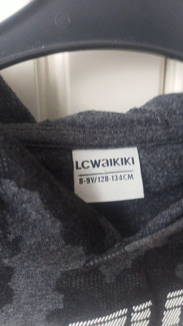 Gri Baskılı Kapüşonlu Erkek Sweatshirt - Görsel 2