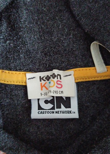 Gri Erkek Çocuk Kapüşonlu Sweatshirt - Görsel 2