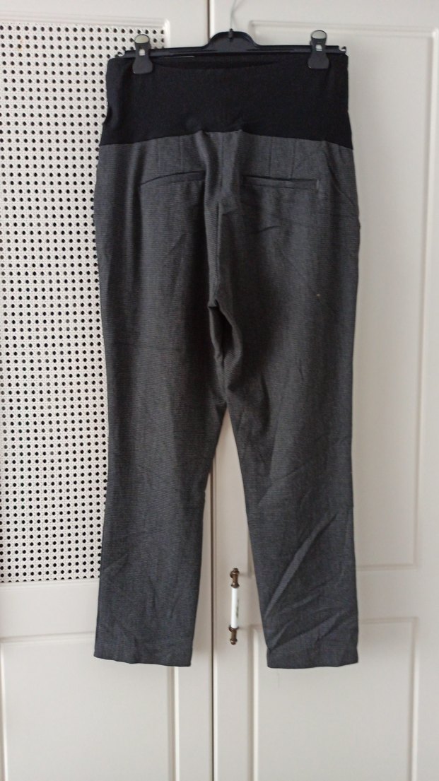 Gri Kemerli Hamile Kot Pantolon - Görsel 4