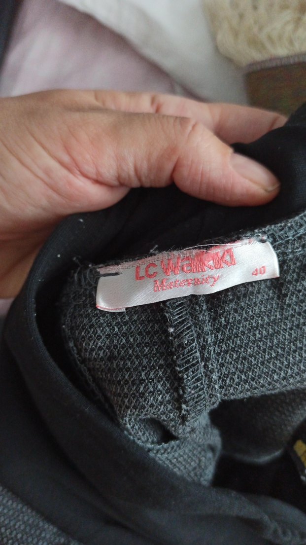 Gri Kemerli Hamile Kot Pantolon - Görsel 5