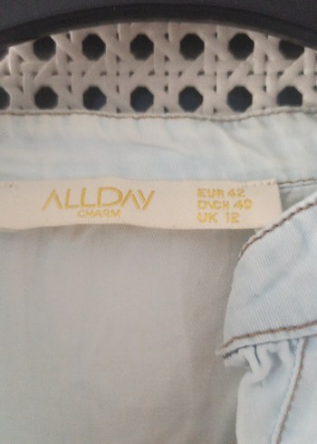 Düğmeli Beyaz Hamile Midi Tunik - Görsel 3