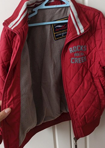 Kırmızı Erkek Çocuk Fermuarlı Mont - Görsel 3