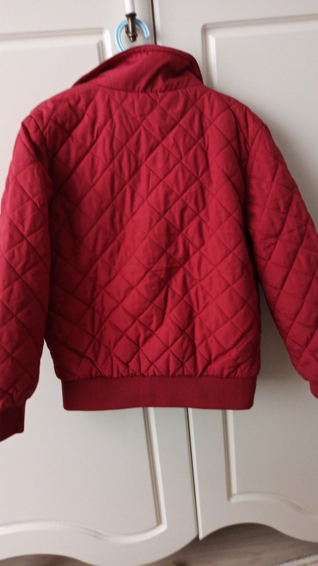 Kırmızı Erkek Çocuk Fermuarlı Mont - Görsel 4