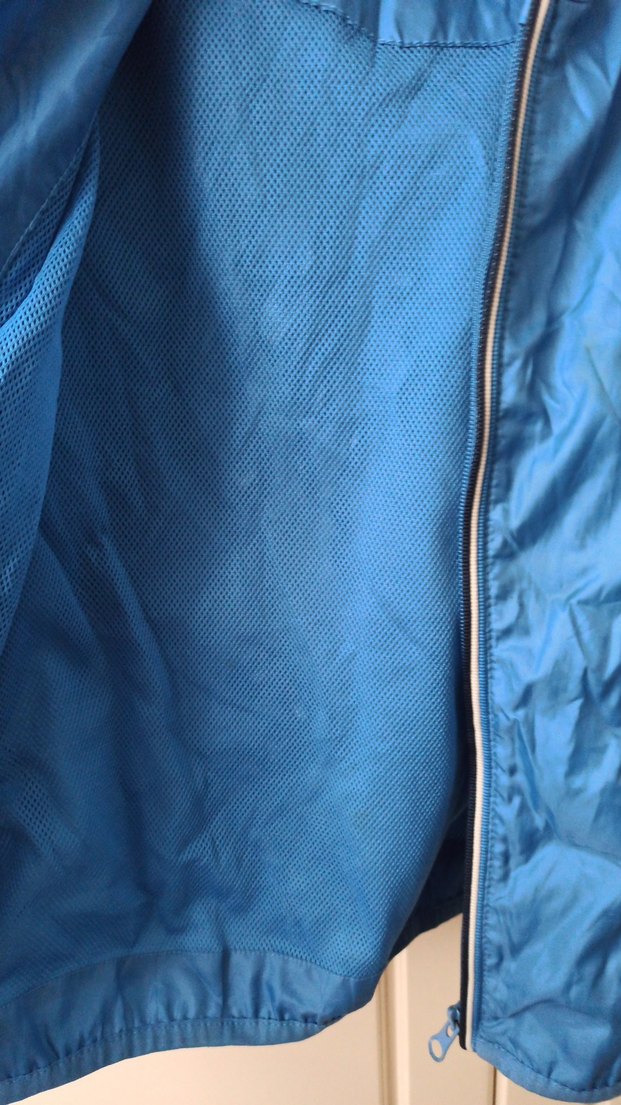 Mavi Fermuarlı Erkek Yağmurluk - Görsel 3