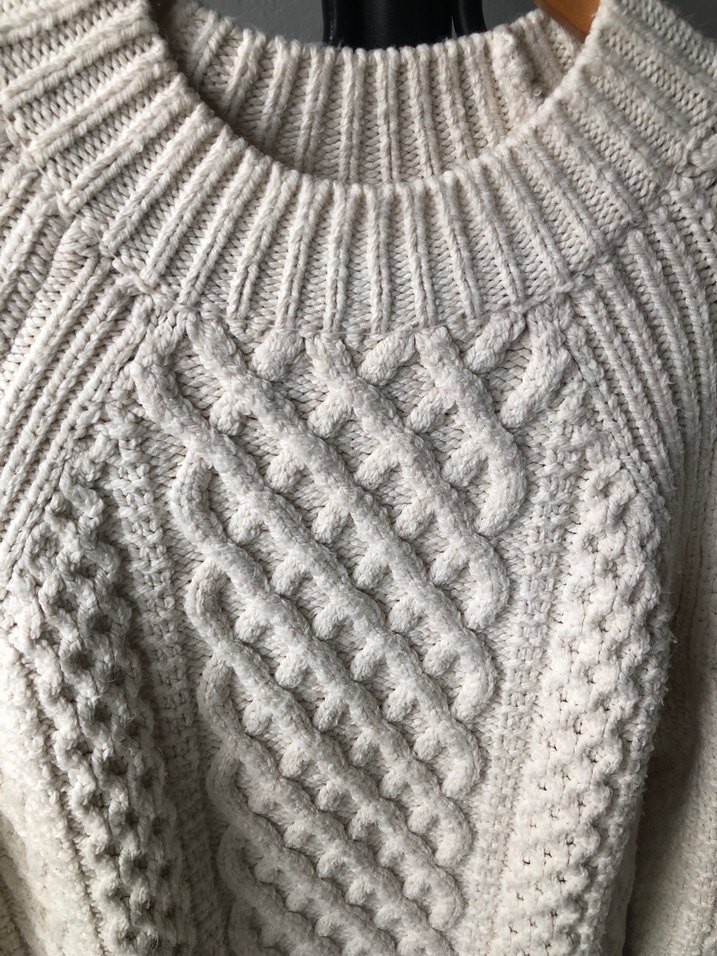 Kadın Beyaz Örgü Kazak - Görsel 3