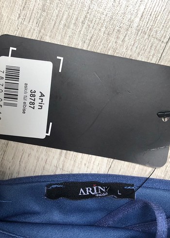 Lacivert Uzun Drapeli Straplez Abiye Elbise - Görsel 4