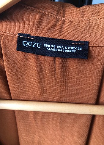 QUZU Düğmeli, Salaş Kesim, Uzun Kollu Kadın Gömlek - Görsel 3