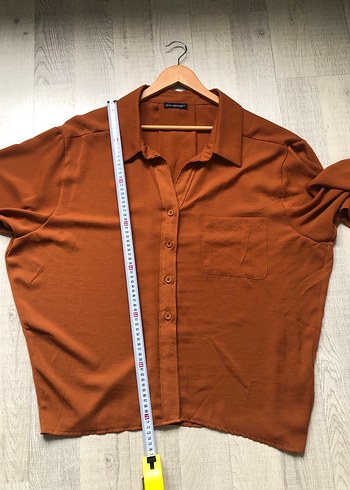 QUZU Düğmeli, Salaş Kesim, Uzun Kollu Kadın Gömlek - Görsel 6