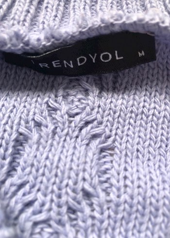 Mavi Örgü Bohem Kadın Hırka - Görsel 3