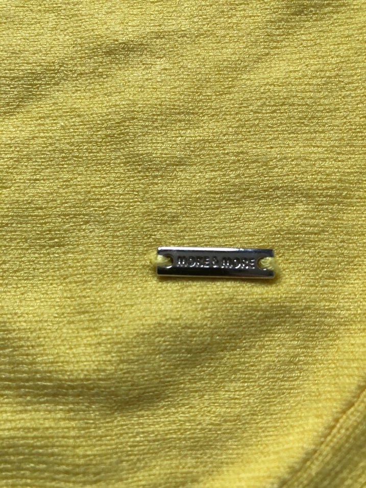 Sarı Kadın Keten Salaş Sweatshirt - Görsel 5