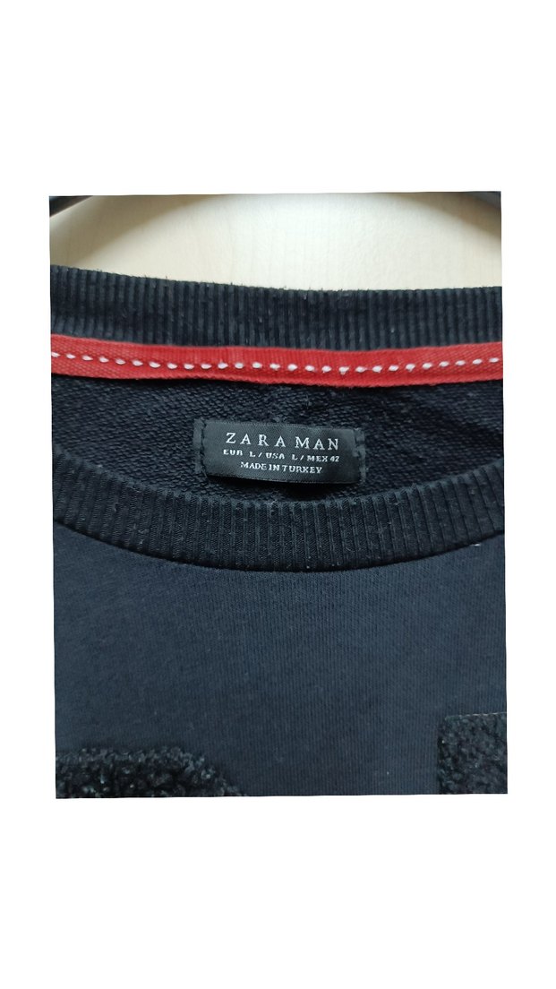 Siyah Erkek Sweatshirt - Görsel 2