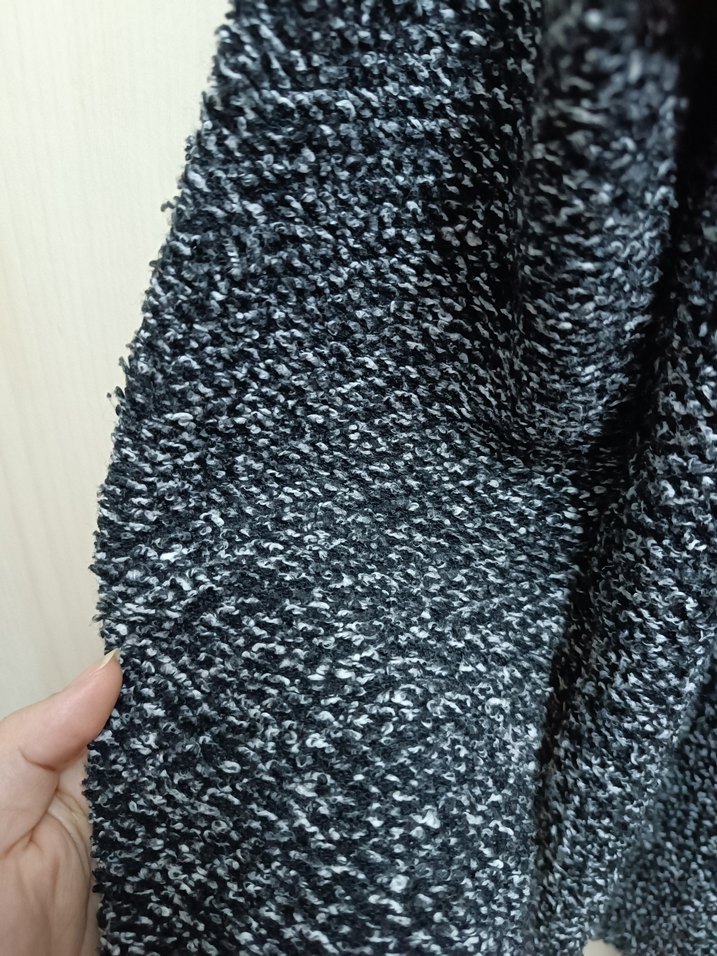 Gri Örgü Salaş Kadın Hırka - Görsel 2