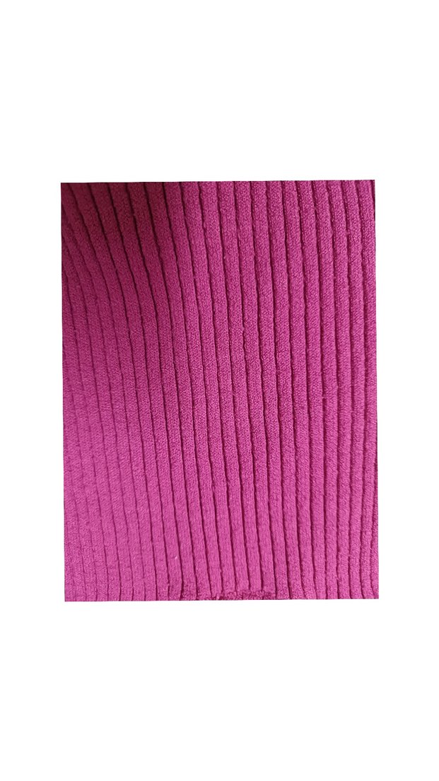 Kadın Pembe Yarım Balıkçı Yaka Triko Süveter - Görsel 3