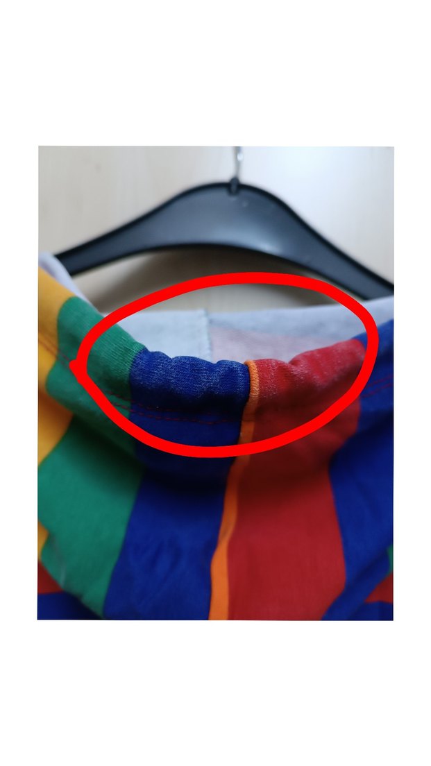 Renkli Çizgili Kapüşonlu Kadın Sweatshirt - Görsel 4