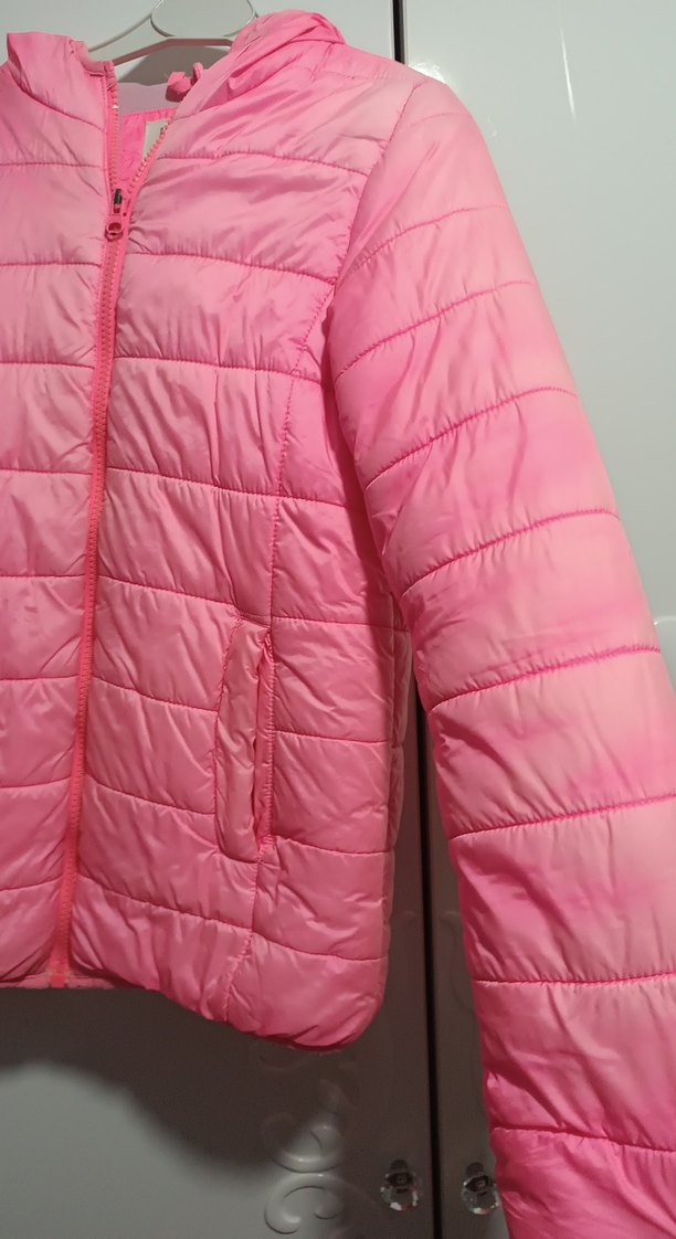 Kız Çocuk Pembe Fermuarlı Mont - Görsel 2