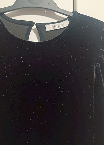 Parıltı Kadife Kız Çocuk Elbise - Görsel 2