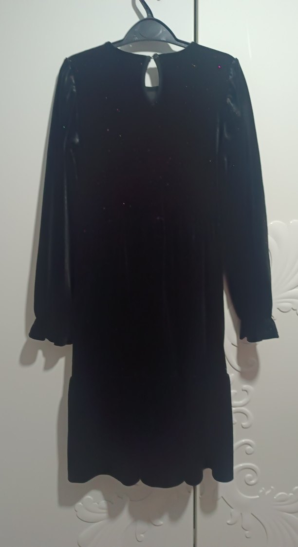 Parıltı Kadife Kız Çocuk Elbise - Görsel 3