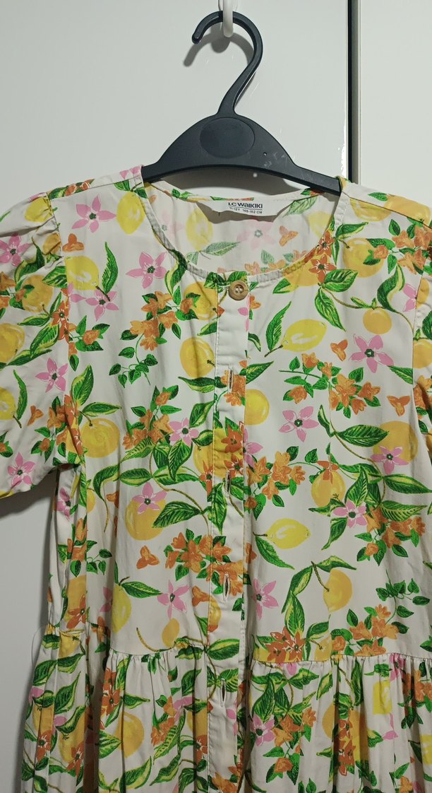 Çiçek Desenli Bohem Kız Elbisesi - Görsel 2