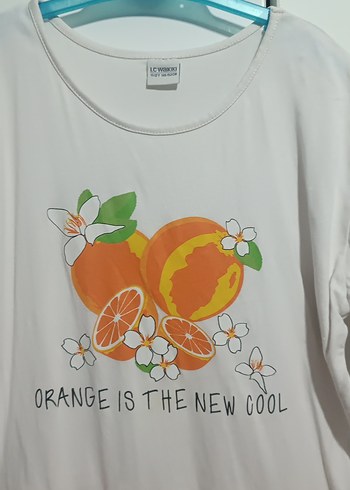 Kız Çocuk Turuncu Baskılı Pilili Elbise - Görsel 2