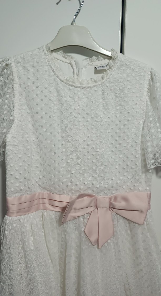 Kız Çocuk Beyaz Dantel Elbise - Görsel 2