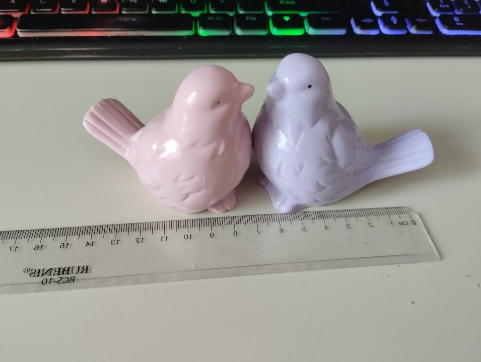 Pastel Renkli Seramik Kuş Figürleri - Görsel 2