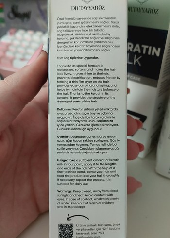 Dr. TayyarÖz Keratin Milk Saç Bakım Spreyi - Görsel 4