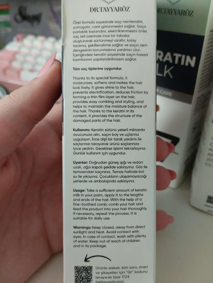 Dr. TayyarÖz Keratin Milk Saç Bakım Spreyi - Görsel 4