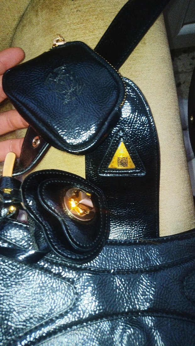 Kilitli Siyah Deri Kadın Çanta - Görsel 3