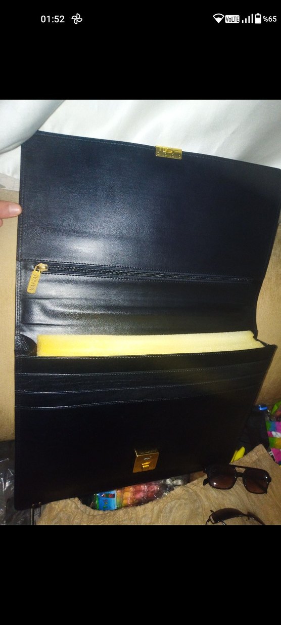 Klasik Siyah Erkek Evrak Çantası - Görsel 2