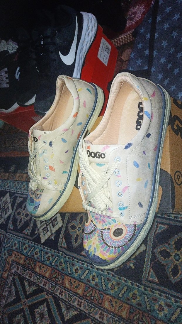 Renkli Bağcıklı Kadın Sneaker - Görsel 3