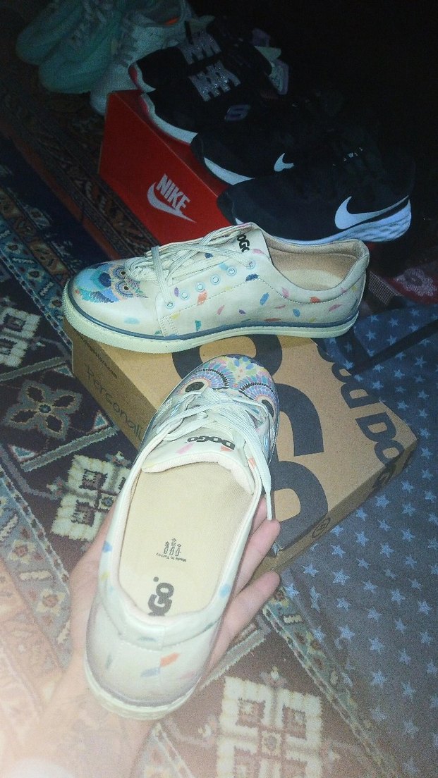 Renkli Bağcıklı Kadın Sneaker - Görsel 2