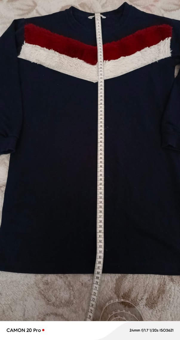 Kürklü bisiklet Yaka kız çocuk Sweatshirt - Görsel 2